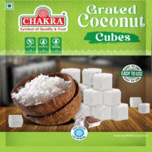 Chakra Grated Coconut Cube -400gm