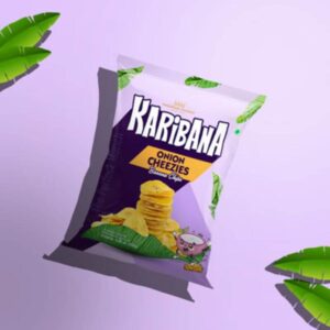 Karibana Onion cheese plantain chips - 150 gm