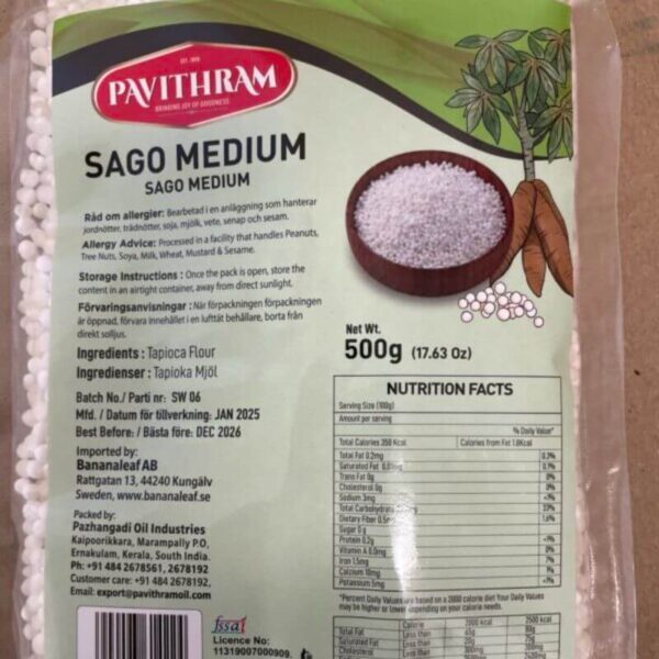 Pavithram Sago Seeds - 500 gm