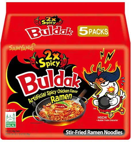 Buldak Hot Chicken Flavour Ramen Noodles