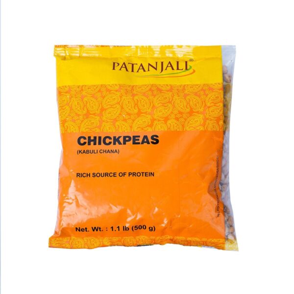 Patanjali White Chick Peas- Kabuli Chana- 500 gm